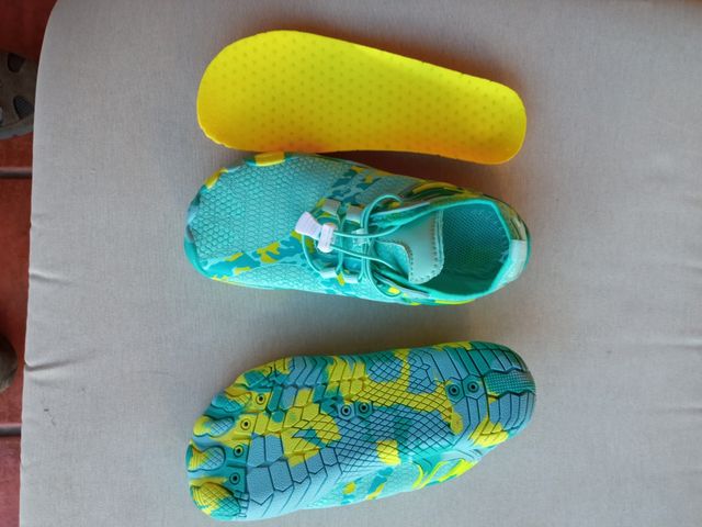 Zapatillas deportivas teal-amarillo nº37