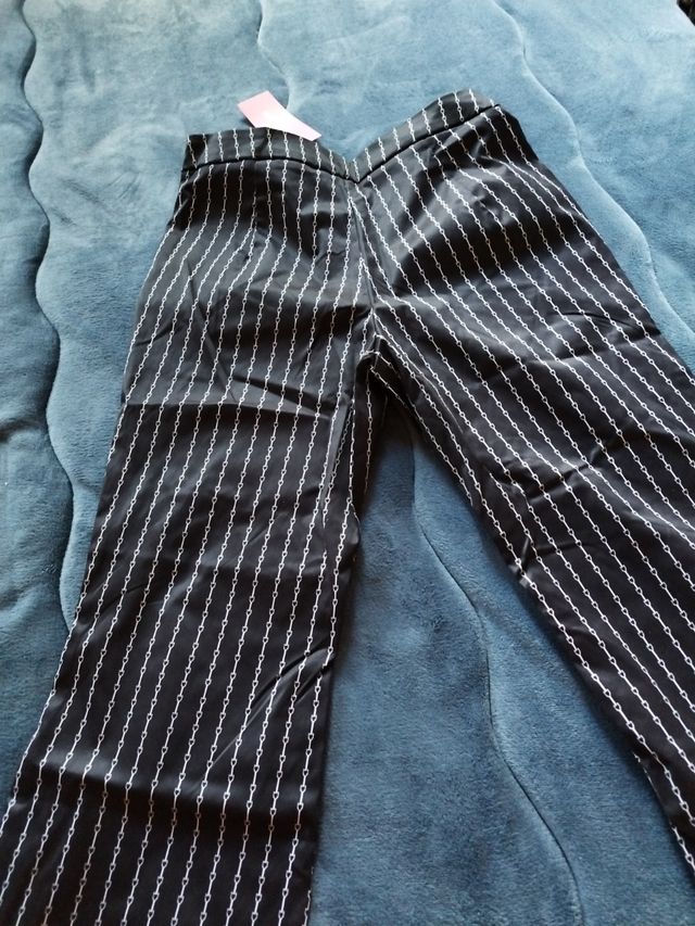 Pantalones campana mujer negros