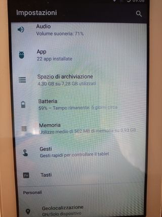 Tablet Samsung TAB 3 lite 7 pollici