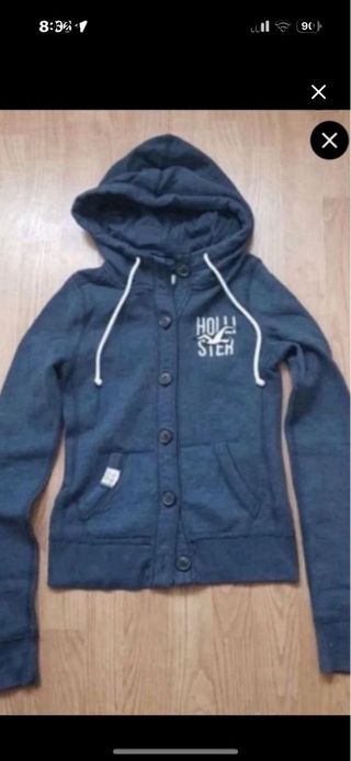 Chaqueta Hollister XS - Azul