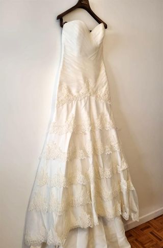 Vestido novia talla M (38)