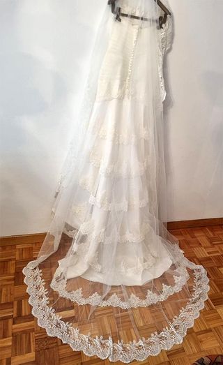 Vestido novia talla M (38)