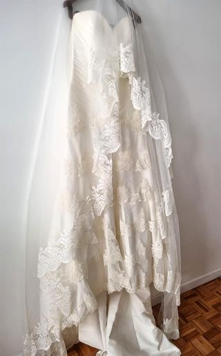 Vestido novia talla M (38)