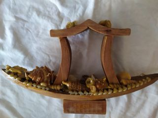 Barchetta legno vintage  da collezione 