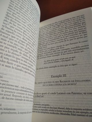 Libro "El Conde Lucanor". Don Juan Manuel. Cátedra