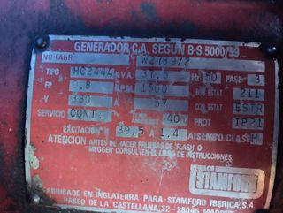 Generador trifásico  37.5 kVA com motor deutz