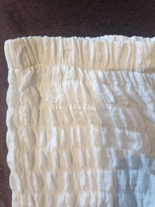 Pantalones niña blancos - textura talla 10