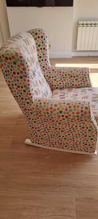 Sillón mecedora infantil multicolor