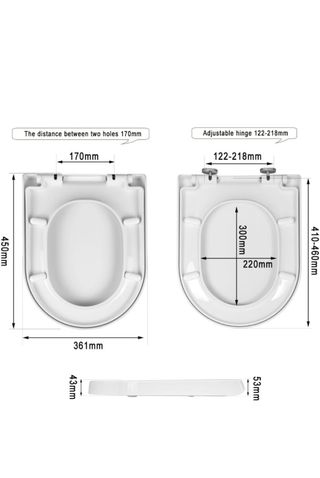 Tapa inodoro - Asiento WC blanco