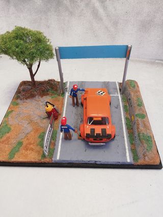 Diorama Coche Rally 1:43