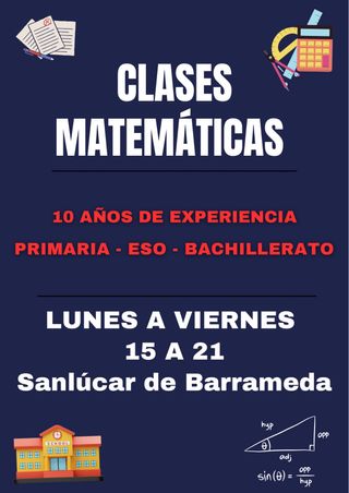 CLASES PARTICULARES MATEMÁTICAS