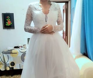 Vestido novia blanco, nuevo