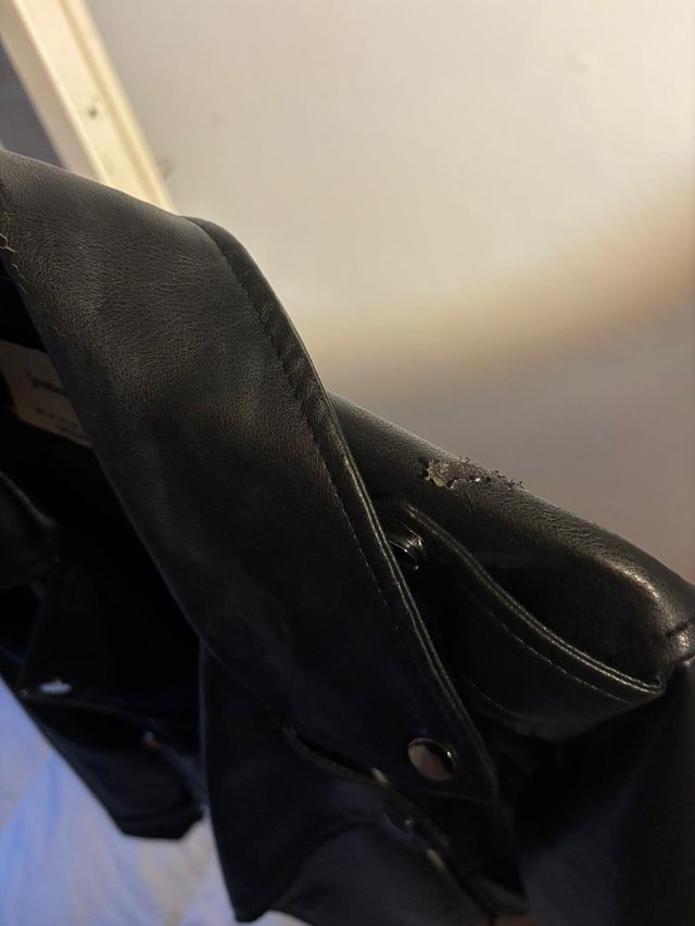 Chaqueta cuero Stradivarius M