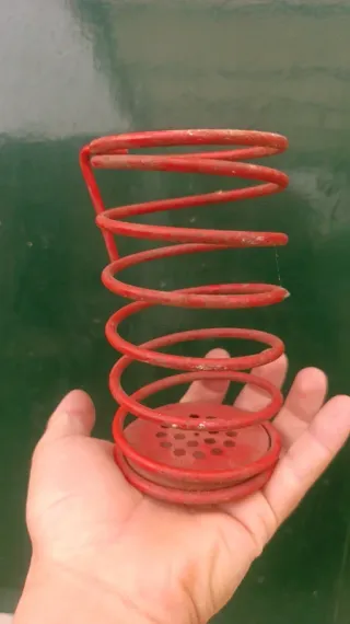 Portaposate vintage anni '80 rosso