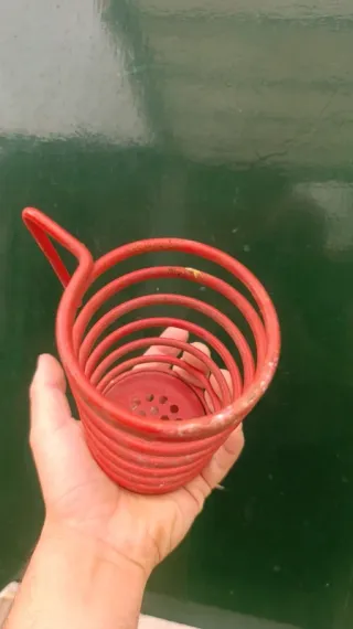 Portaposate vintage anni '80 rosso