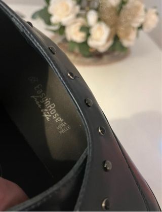 Scarpe blu in vera pelle