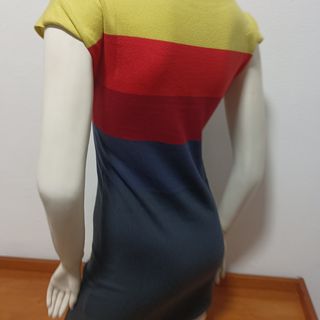 Vestido multicolor algodón