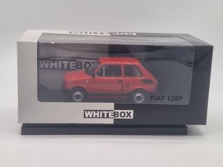 FIAT 126P rossa - Whitebox - Scala 1/24