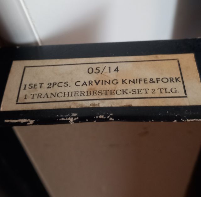 Cuchillo y tenedor trinchar - 2 piezas