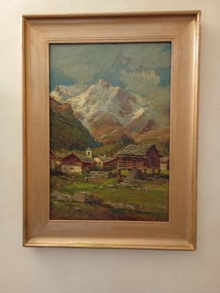 Quadro antichissimo di Macugnaga di Cleto Moiraghi