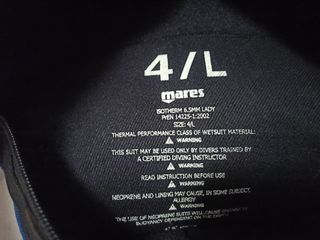 Traje buceo Mares Isotherm 6.5mm