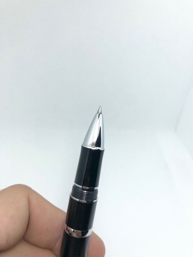 Elegante penna a sfera Baoer con pietra bianca