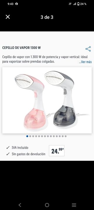 Plancha de vapor SilverCrest