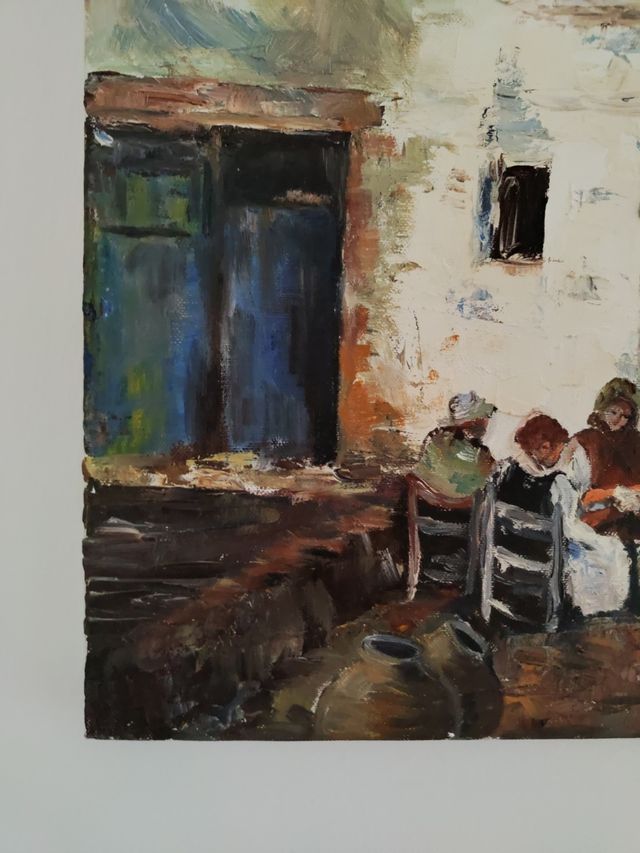 Cuadro al óleo pintado a mano