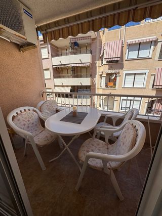 Mesa y 4 sillas terraza - Blanco