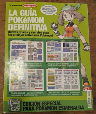Pokémon Esmeralda manual de estrategia Nintendo 