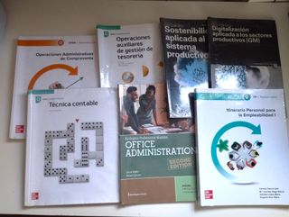 Lote de libros 1o año CFGM Gestión administrativa