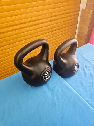 2 kettbells pesas rusas 8 kg 27x18 cm