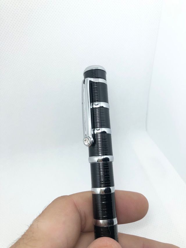 Penna stilografica Baoer elegante, pietra bianca