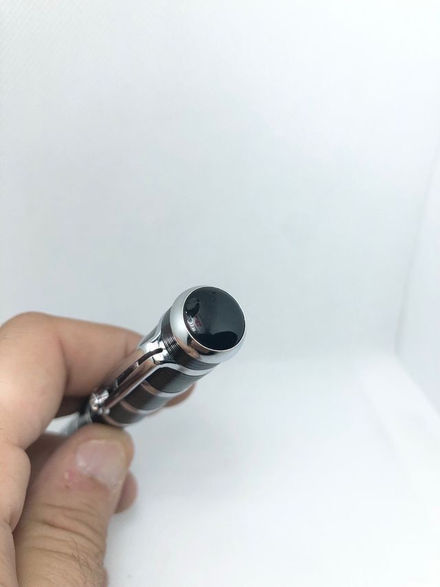 Penna stilografica Baoer elegante, pietra bianca