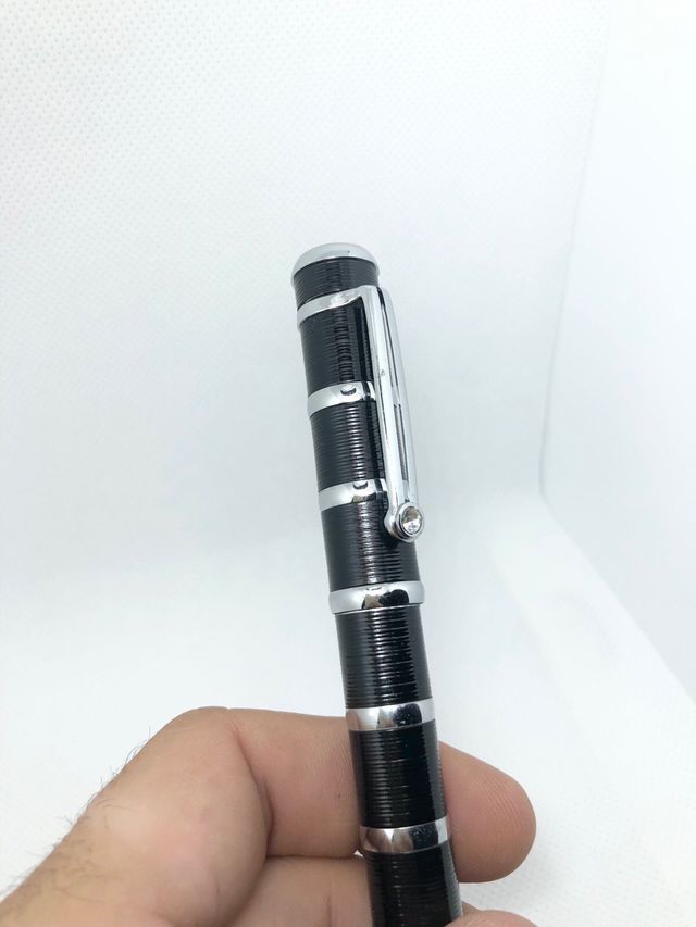 Penna stilografica Baoer elegante, pietra bianca