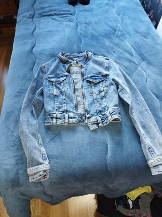 Chaqueta vaquera azul mujer