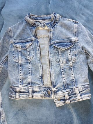 Chaqueta vaquera azul mujer