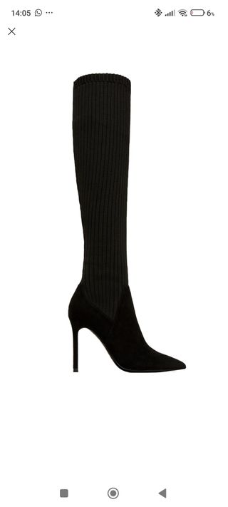 Botas negras altas tacón aguja