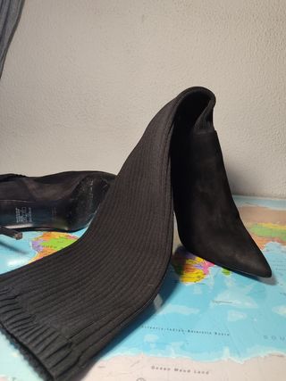 Botas negras altas tacón aguja