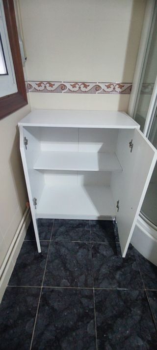 Mueble baño blanco - 2 puertas