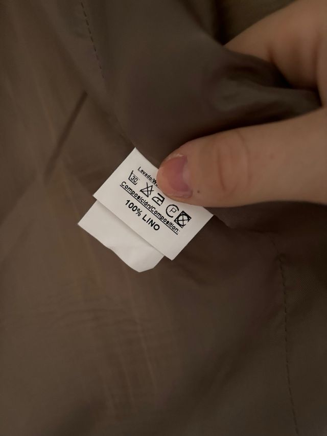 Traje chaqueta y Pantalón Peter John rayas beige