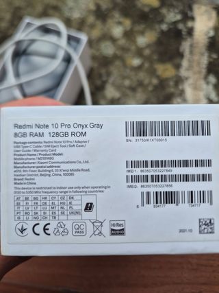 Xiaomi Redmi Note 10 Pro - Nero