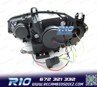 FAROS LED BMW X5 E70 07-13 OEM XENON OJOS ANGEL NEGRO