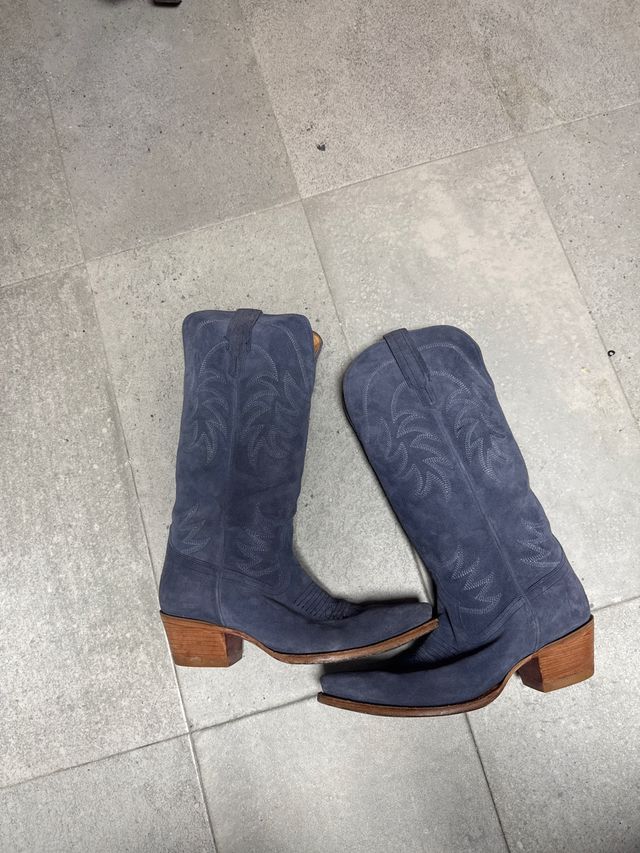 Botas Tecovas azul - Piel