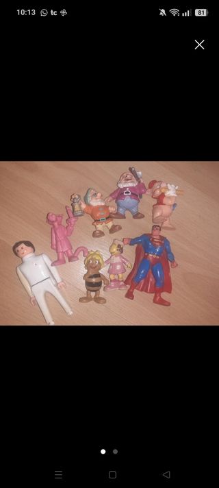 Lote figuras PVC: Snoopy, Superman...