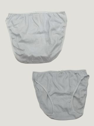Pack 5 Bragas algodón Blancas Talla M
