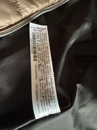 Chaqueta Acolchada Zara Talla XL Capucha Mujer Puf