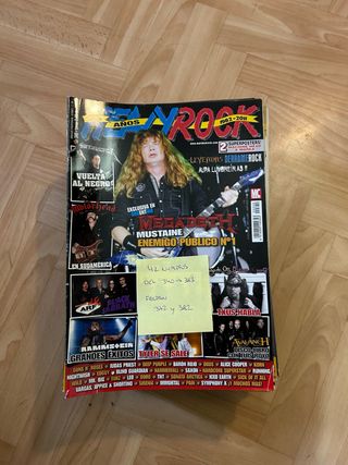 Lote revistas antiguas Heavy Rock.
