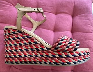 Sandali zeppe Giuseppe nr.41. vera pelle