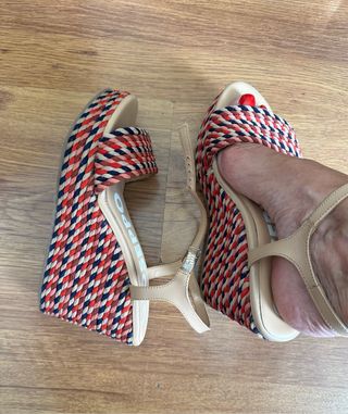 Sandali zeppe Giuseppe nr.41. vera pelle